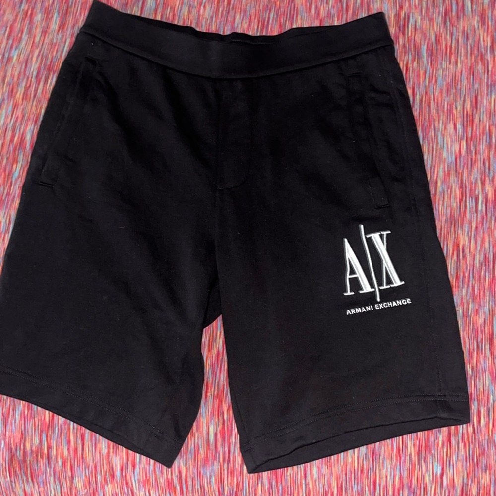 Armani Exchange shorts size small black and white